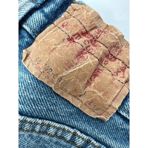 Vintage Levi’s Made USA Childrens Cut Off Denim Distressed Shorts size 24 kids‎ - Picture 5 of 11